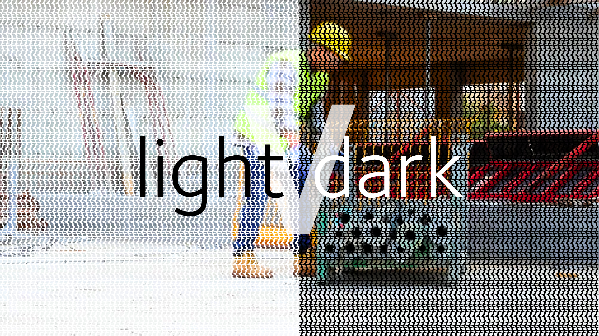 Light vs Dark Banner Mesh